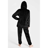 Image sur Pyjama pour femme Noir en polaire chaud