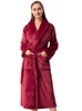 Image sur Robe de chambre pour femme en polaire longue  - rouge